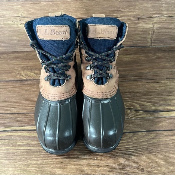 L.L. BEAN Maine Hunting Shoe Brown Leather Duck Boots Women’s Size 8 Shoes - Picture 6 of 10